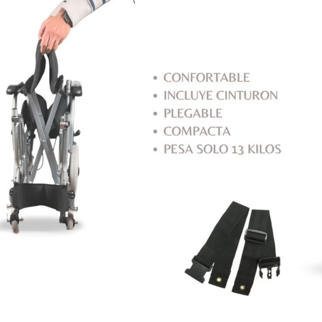 Silla de Paseo Geriátrica | Plegable, Segura y Confortable 4