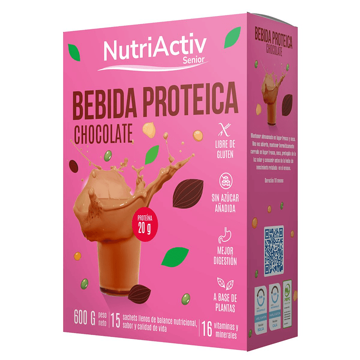 Bebida Proteica Nutriactiv Chocolate | Adultos Mayores 1