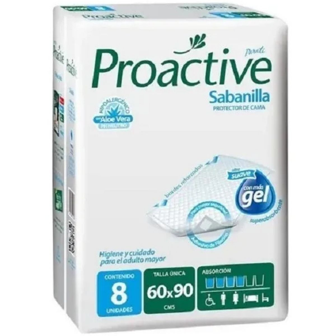 Sabanillas Proactive 60x90[cm] | Protector de Cama Adulto 2