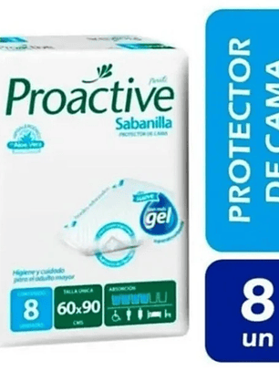 Sabanillas Proactive 60x90[cm] | Protector de Cama Adulto