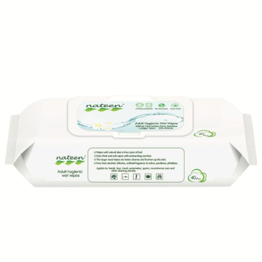Toallas Húmedas Ecológicas Nateen | Adulto 40 un. 1