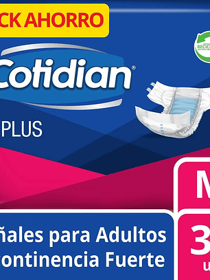 Pañales Adulto Cotidian Plus 36 un. – Incontinencia Fuerte