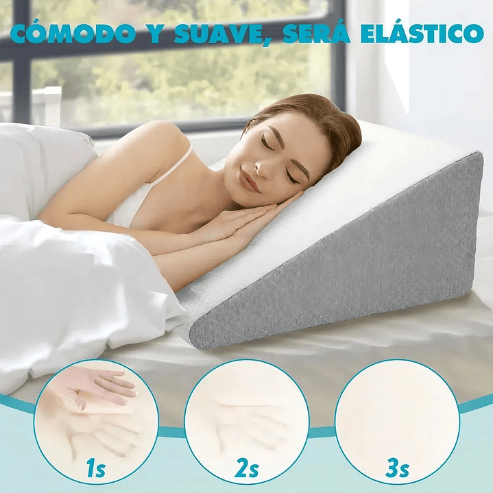 Almohada Respaldo Espuma Lumbar | Cojín Cuña Multiuso 3