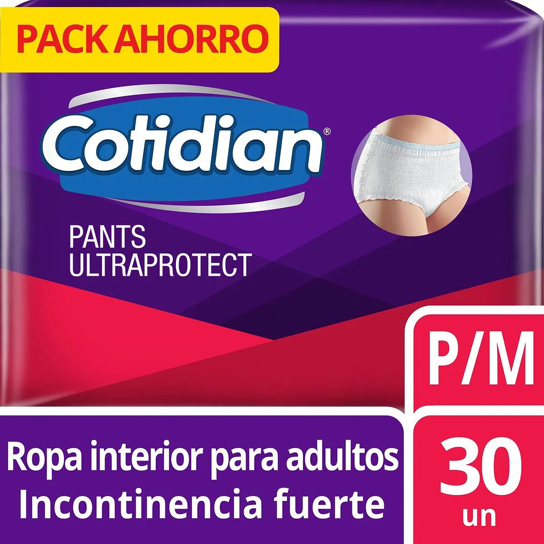 Pants Cotidian Ultra Protect 30 un. | Incontinencia Fuerte 1