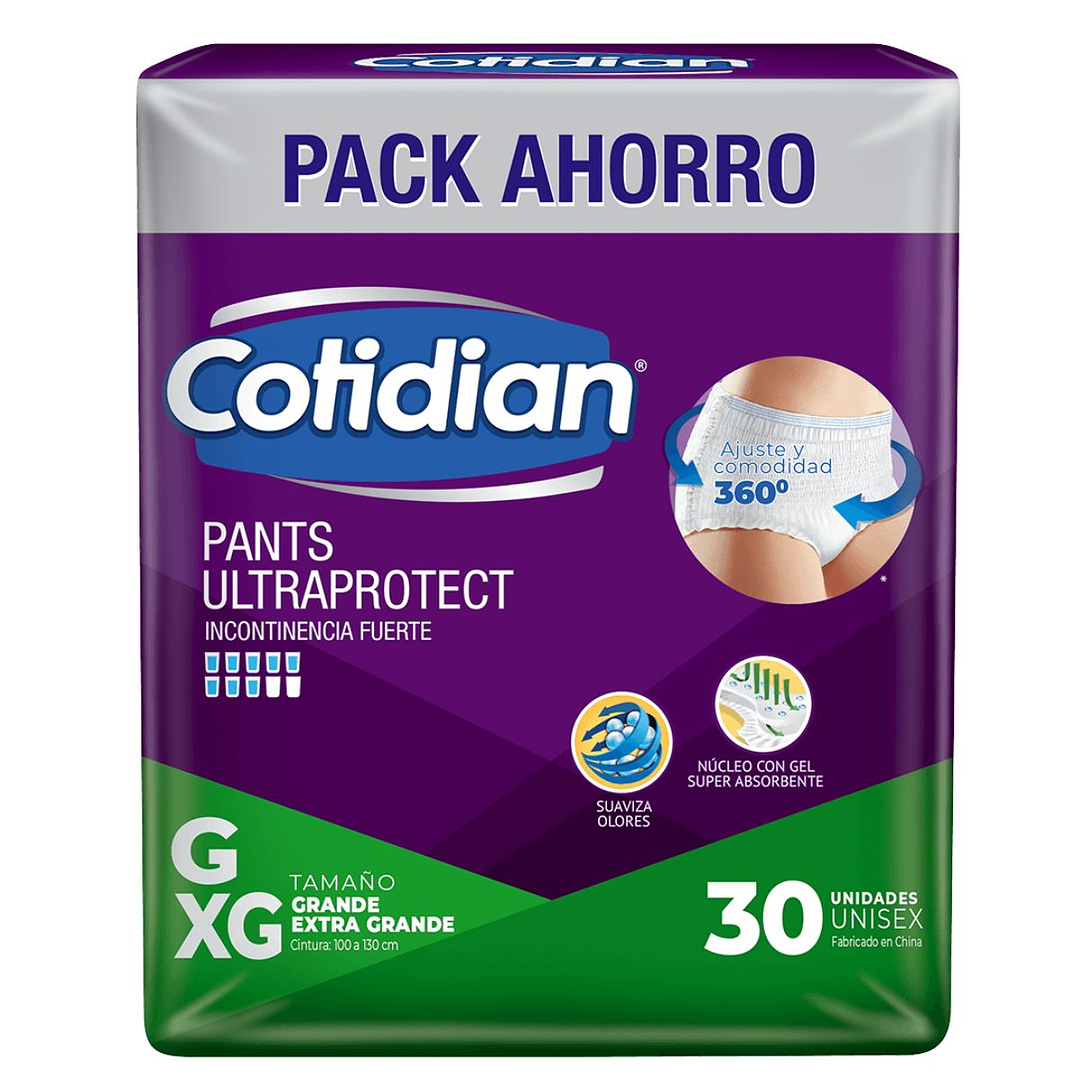 Pants Cotidian Ultra Protect 30 un. | Incontinencia Fuerte 4