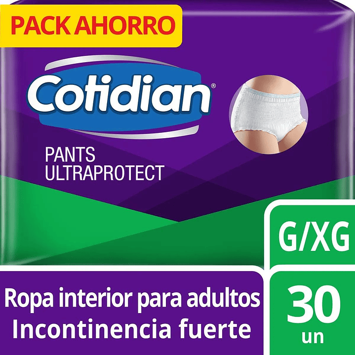 Pants Cotidian Ultra Protect 30 un. | Incontinencia Fuerte 2