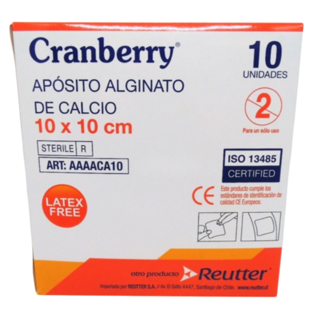 Apósito Alginato de Calcio Cranberry 10x10[cm] 1