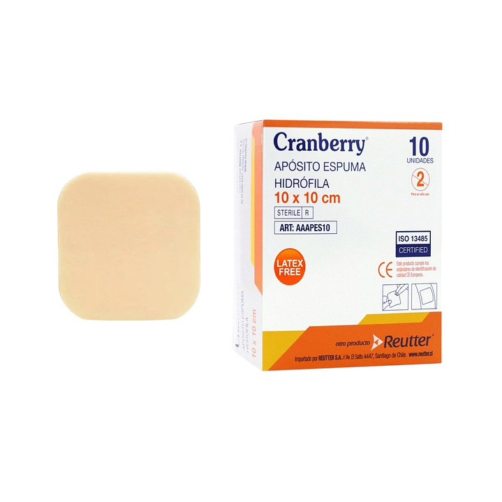 Apósito espuma hidrófila 10x10[cm] 2