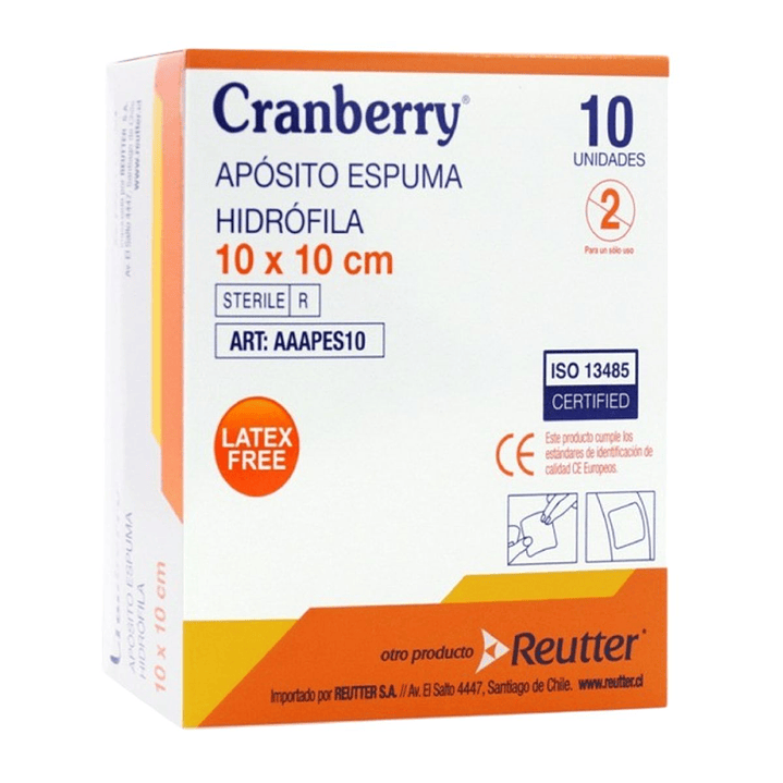 Apósito espuma hidrófila 10x10[cm] 1