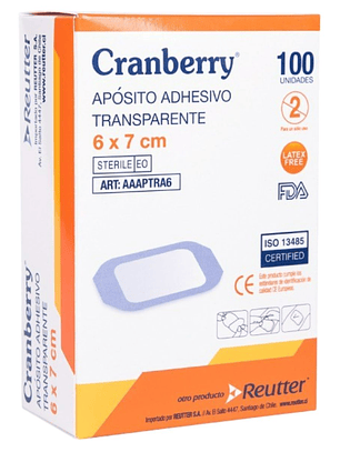 Apósito tranparente estéril 6x7[cm]