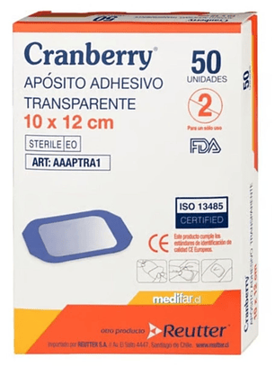 Apósito transparente estéril 10x12[cm]