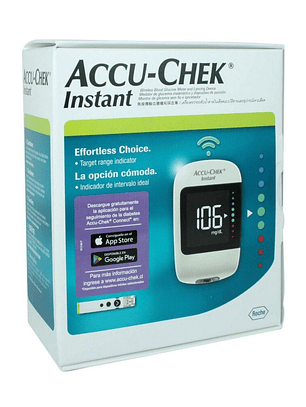 Glucómetro Accu-Chek Instant con Lancetero y Estuche