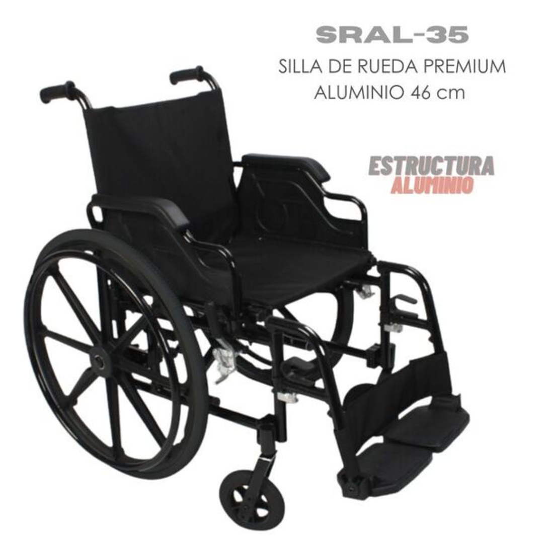 Silla de Ruedas Premium Aluminio SRA-35 3