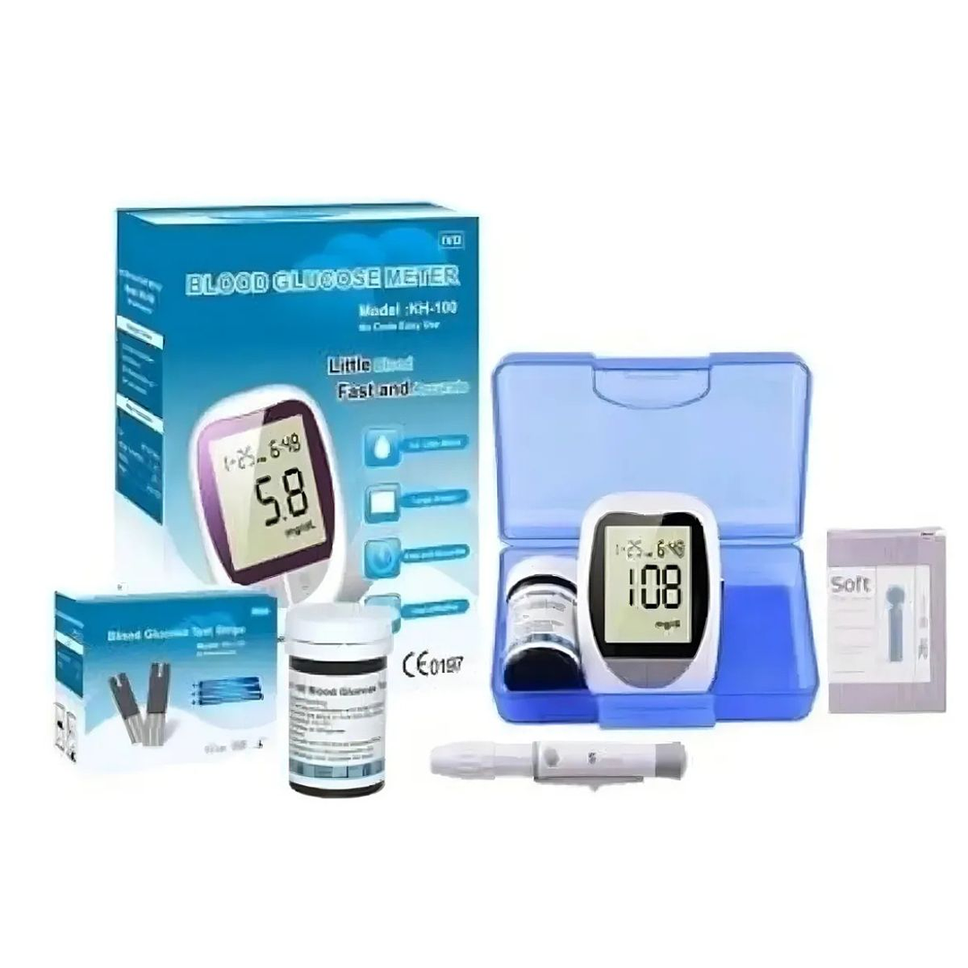 Medidor de Glicemia Digital con 50 Tiras 1