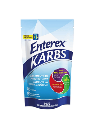 Enterex Karbs 450 g | Suplemento de Carbohidratos.