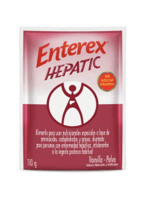 Enterex Hepatic Vainilla Sachet 110 g | Suplemento Nutricional.