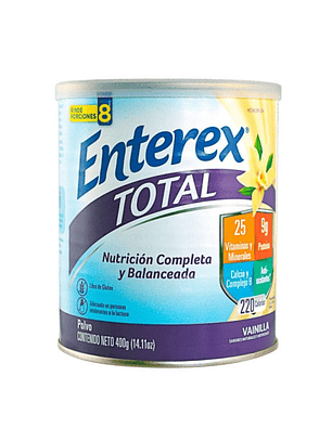 Enterex Total Polvo Vainilla 400 g | Suplemento Nutricional.
