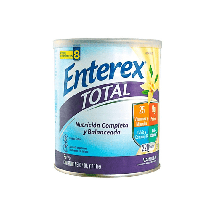 Enterex Total Polvo Vainilla 400 g | Suplemento Nutricional. 1