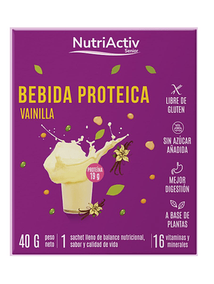 Bebida Proteica Nutriactiv Vainilla 40 g | 1 Porción.
