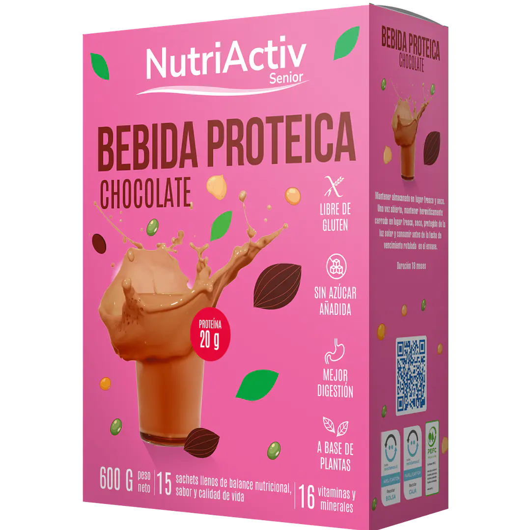 Bebida Proteica Nutriactiv Chocolate | Adultos Mayores 1