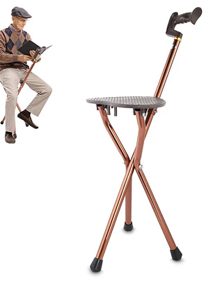 Bastón con Asiento Plegable en Promoción