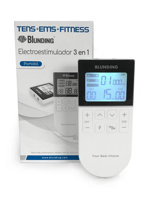 Tens EMS Fitness Blunding 2 Canales | Electroestimulador 3 en 1 en Promoción