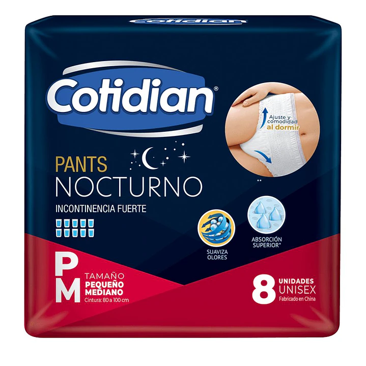 Pants Cotidian Nocturno 8 un. · Incontinencia Fuerte 3
