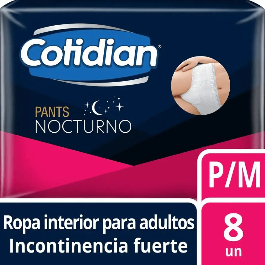 Pants Cotidian Nocturno 8 un. · Incontinencia Fuerte 1