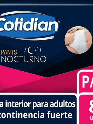 Pants Cotidian Nocturno 8 un. · Incontinencia Fuerte