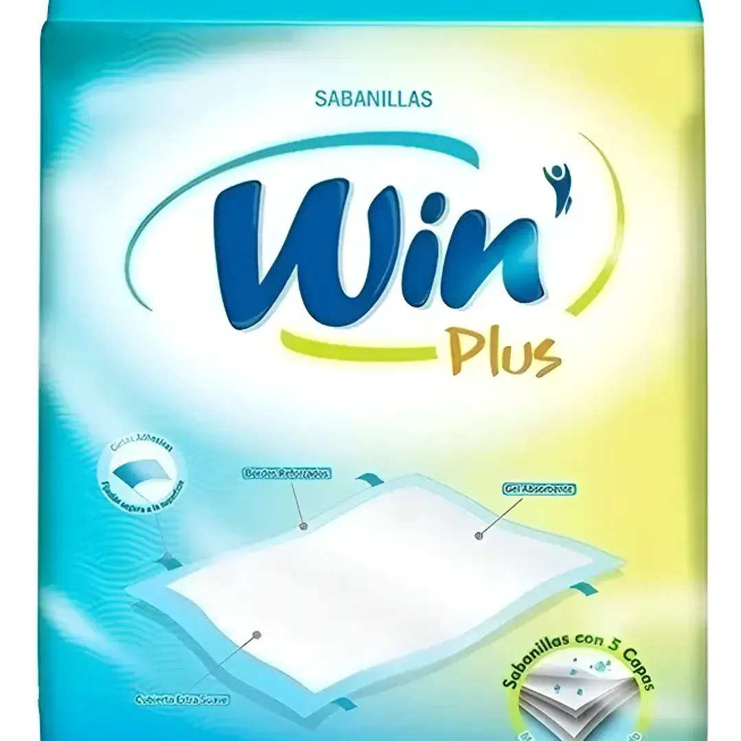 Sabanilla Win Plus 60×90 [cm] 8 unidades | Protector absorbente cama 1