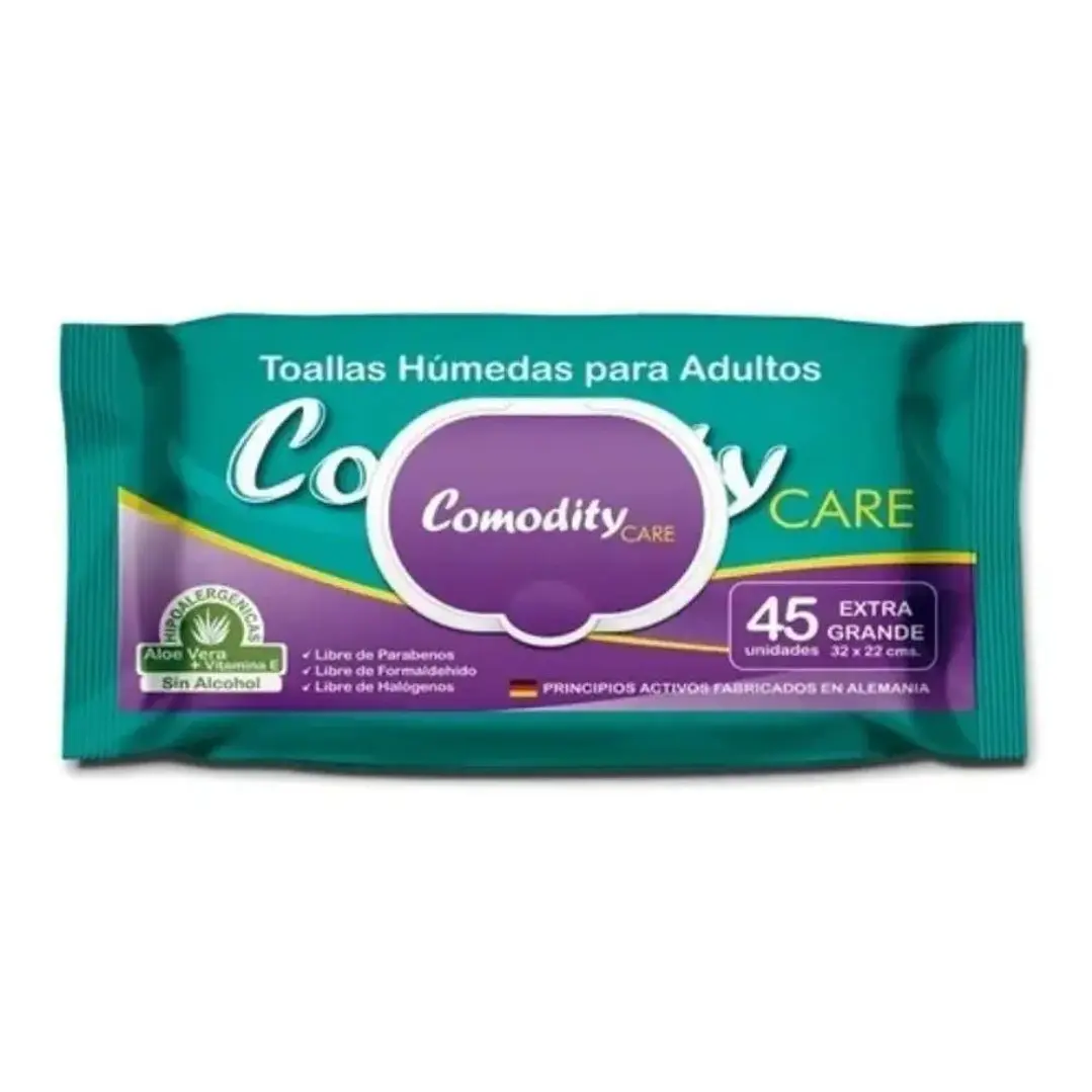 Toallas Húmedas Comodity Adulto 45 un. 1