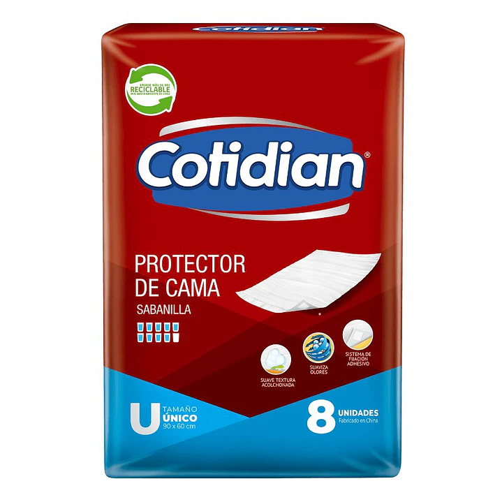 banilla Cotidian 60x90 cm x8 · Protector de Cama 2