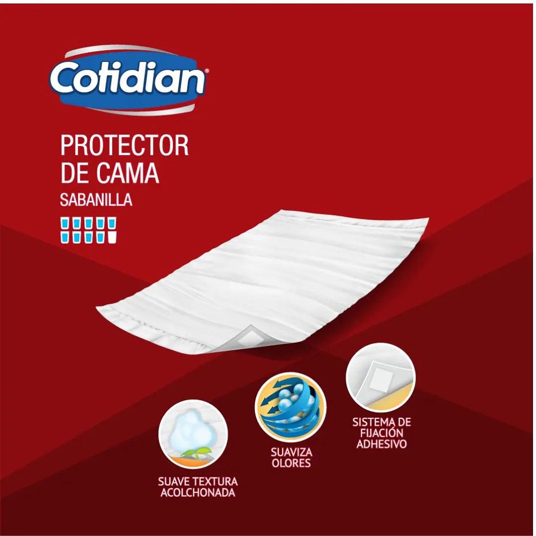 banilla Cotidian 60x90 cm x8 · Protector de Cama 3