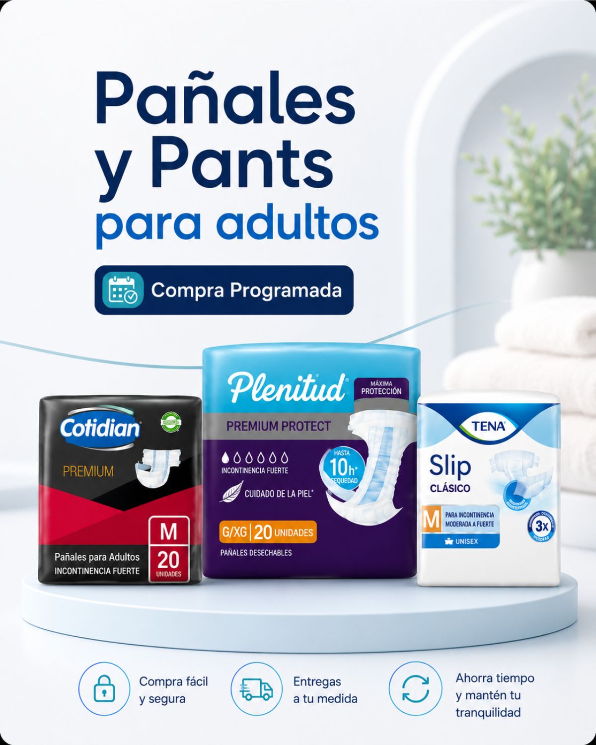 Pañales y Pants para adultos Compra Programada Vital Senior