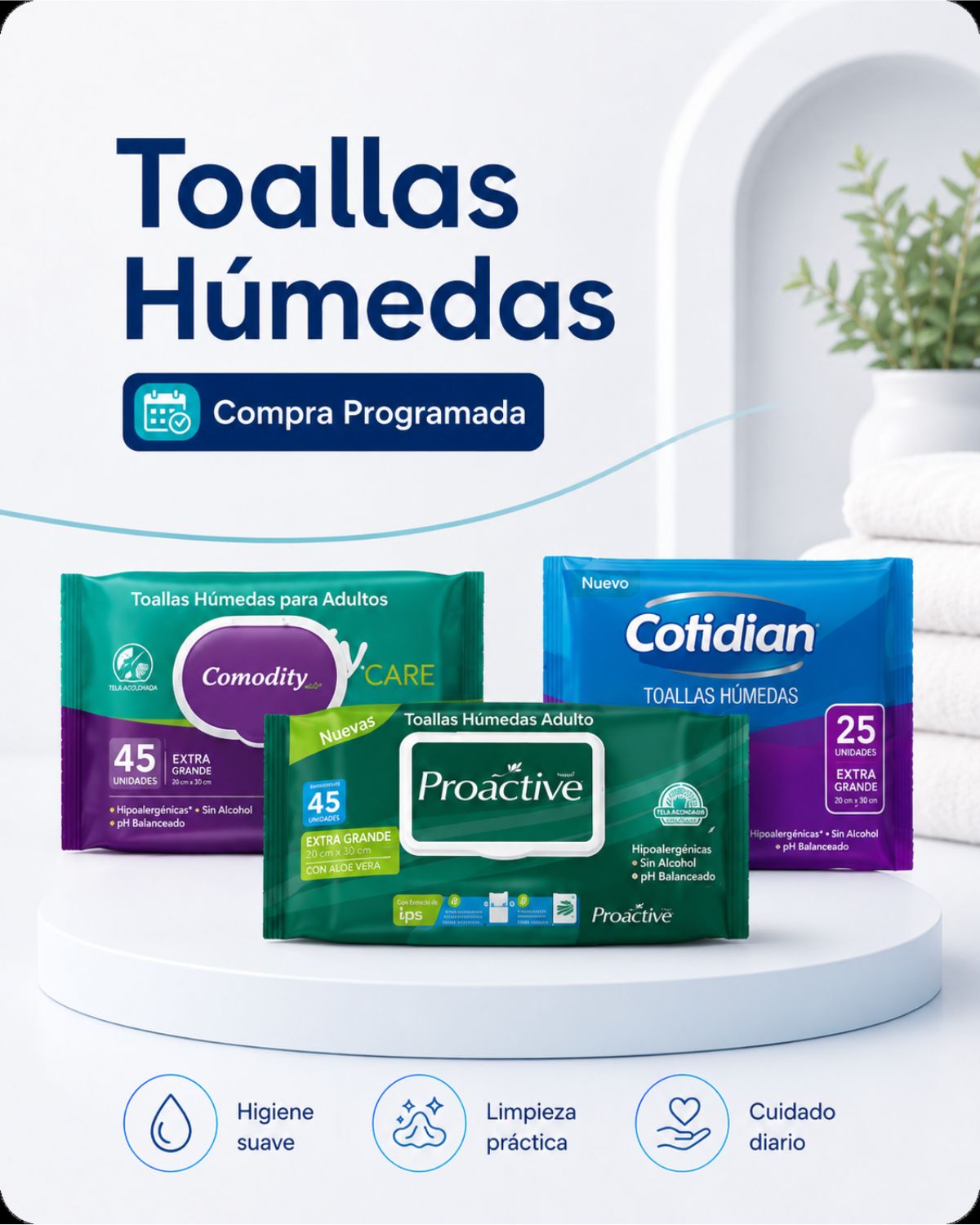 Toallas húmedas adulto Compra Programada Vital Senior