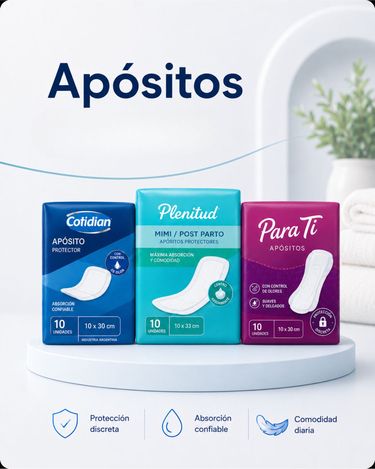 Protectores absorbentes y productos de incontinencia Vital Senior
