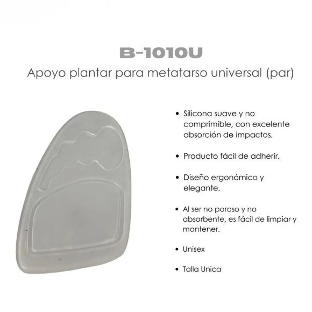 Apoyo Plantar para Metatarso Universal | Par 2