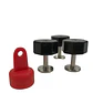 Kit Magnético Para Sujeción De Pacientes (3 Botones + 1 Llave) - Miniatura 2