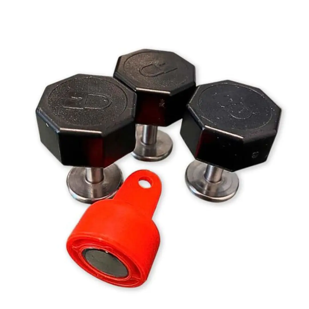 Kit Magnético Para Sujeción De Pacientes (3 Botones + 1 Llave) 1