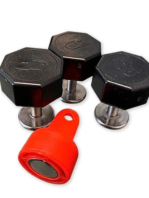 Kit Magnético Para Sujeción De Pacientes (3 Botones + 1 Llave)