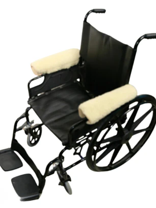 Protectores de Brazos para Silla de Ruedas 100% Lana Antiescaras