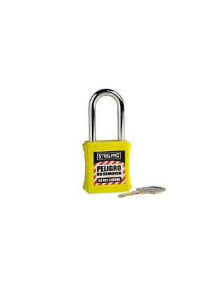 CANDADO STEELPRO X10 AMARILLO