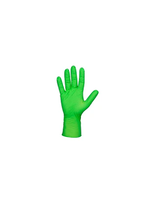 GUANTE DE NITRILO TEXTURIZADO VERDE 8 0 GR 50 UDS TALLA L