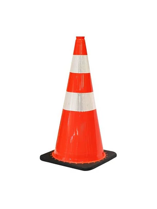 CONO NARANJO 28'' 2 CINTAS REFL BASE NEGRA