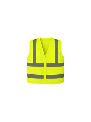 CHALECO GEOLOGO POPLIN AMARILLO FLUOR 360 T/M