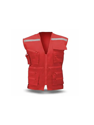 CHALECO GEOLOGO ROJO T/M