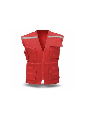 CHALECO GEOLOGO ROJO T/XL