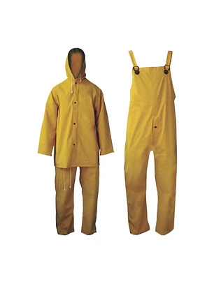 TRAJE IMPERMEABLE T/2XL JARDINERA/CHAQUETA AMARILLO