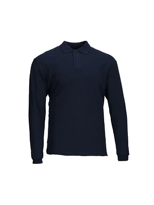 POLERA PIQUE HOMBRE M/L MARINO 60/40 MTX T/2XL