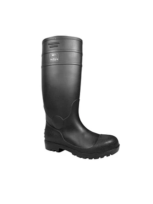 BOTA PVC-100 INDUSTRIAL NEGRA N°36 P/Acero BUFALO